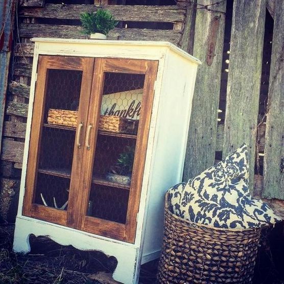 Old Cabinet and basket